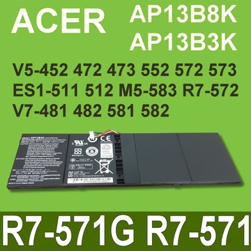 宏碁ap13b8k ap13b3k 原廠電池 aspire r7-571g