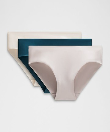 InvisiWear Mid-Rise Bikini Underwear 3 Pack Size Medium