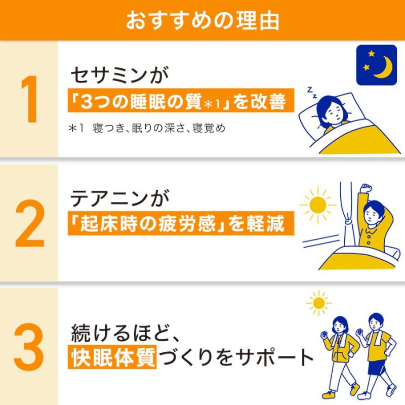 サントリー 公式 快眠セサミン 機能性表示食品 快眠 快眠体質 セサミン