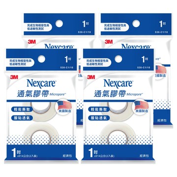 3M Nexcare 通氣膠帶  2.5 x 914cm  2捲  4包