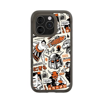 iPhone 16 Pro AirX 本質黑 - Paiheme Studio - Black Orange Mix