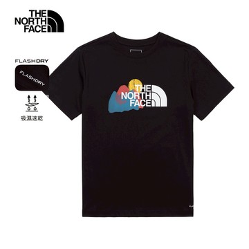 女款黑色FLASHDRY速乾短袖T恤｜8GW4JK3