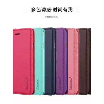適用蘋果16Pro max純色磁吸翻蓋保護皮套iPhone15掛繩支架插卡仿皮簡約防摔手機殼14 11 13 12