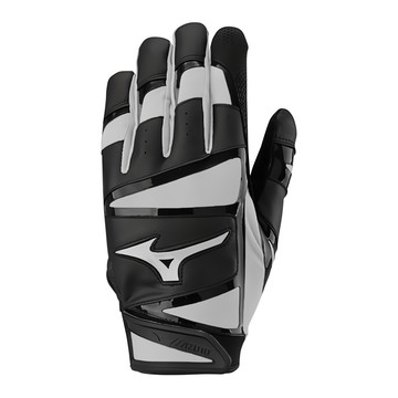 Mizuno 美津濃 打擊手套  L  1雙  黑色 + 白色