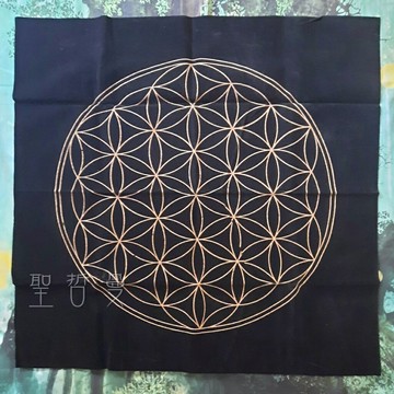生命之花煉金塔羅布/聖壇祭/壇布/桌布/占卜布/占卜/桌遊布/牌卡布/占星/神聖幾何 ??聖哲曼??