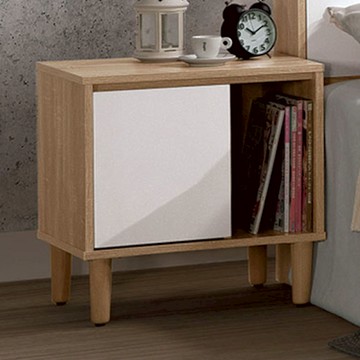 文創集 艾米1.7尺單抽床頭櫃-52x40x55cm免組