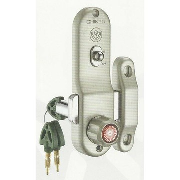 青葉牌鋁門鎖 HCS005b 757三代鋁門"鈎鎖"橫拉門用 1200型 鎖管長38mm AT鑰匙