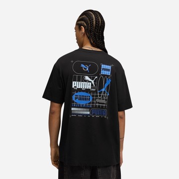 PUMA 短T 基本系列 GRID 黑藍 短袖 T恤 男 68803901