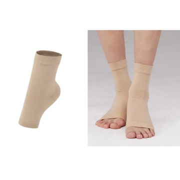 韓國 LOVLOY - 彈力加壓腳踝保護襪套-膚