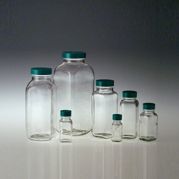 《Qorpak》方型螺蓋樣本瓶 Bottle, Wide Mouth French Square