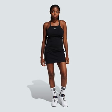 ADIDAS ORIGINALS 3 S DRESS MINI 三葉草 女長裙-黑-IU2426