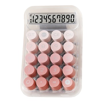 Travel Blue 英國藍旅 透明漸層計算機 ABS材質  妃色  1個