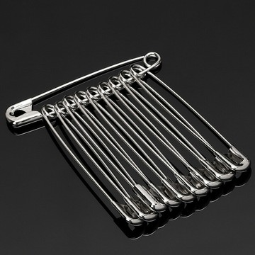 特價優惠 老式安全別針固定衣服扣大中小號金屬別針回形針盒裝加粗吊牌別針