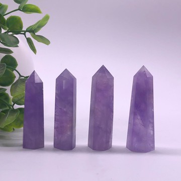 天然水晶柱原石 七星陣擺件禮物粉晶紫水晶礦石標本鎮宅轉運招財