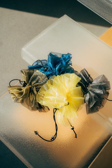 台灣限定商品-多色柯根紗髮圈