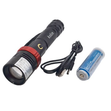 Kolin 歌林 USB充電手電筒 KSD-DLED304 40 x 40 x 170mm 90g  1支