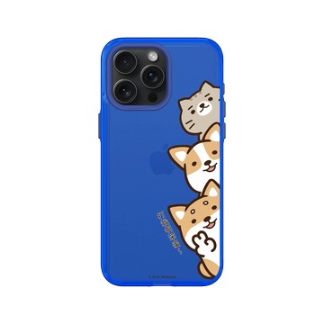 iPhone 15 Pro Max Clear 激光藍 - 柴語錄 Shiba Says - 打我啊笨蛋~