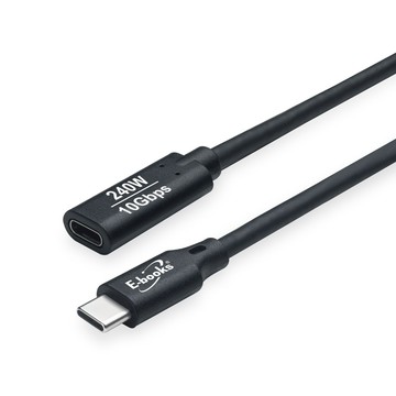 XA58 240W Type C 高速10Gbps公對母充電傳輸延長線-2M