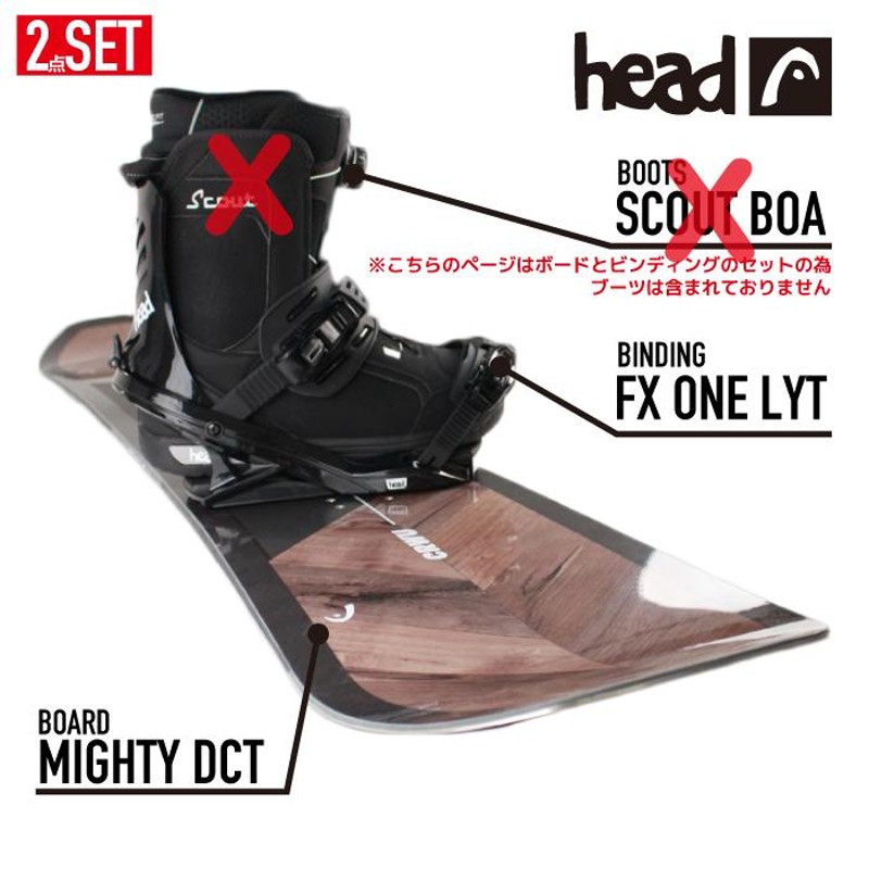 ヘッド スノーボード - ビンディング 2点セット 22-23 HEAD MIGHTY DCT