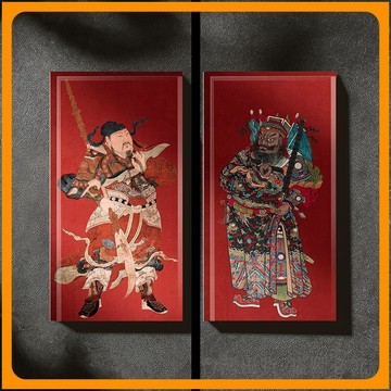 免運🔥冰箱磁鐵 門神冰箱磁鐵 水晶磁吸貼 傳統年畫冰箱磁鐵 鎮宅平安門貼 磁性貼片冰箱磁鐵 招財保佑平安冰箱磁鐵