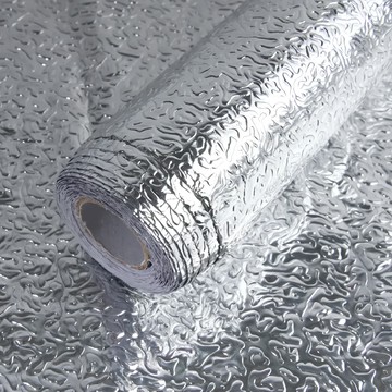 AXIS 艾克思 可裁剪 防油 防水 耐磨 鋁箔 廚房 水波紋 自黏壁貼  300 x 61cm