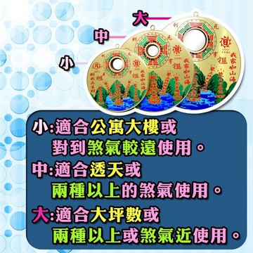【168開運坊】屋外煞專用【銅面版山海鎮/八卦凸鏡-大中小】專業開光/安置說明書/擇日