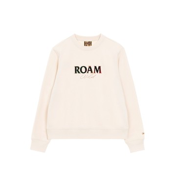 GIORDANO 女裝大學TEE Roamwild系列 - 01 奶白