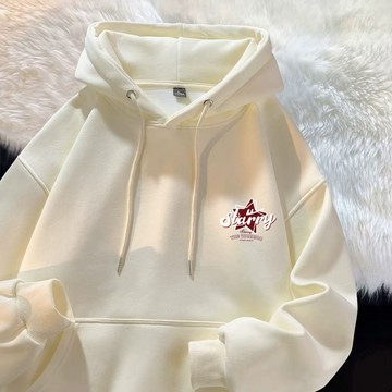 【台灣出貨】美式重磅大學t 日系穿搭男生衣服 刷絨大學t 長袖衛衣Oversize長袖上衣 寬鬆帽t上衣 刷毛 0173