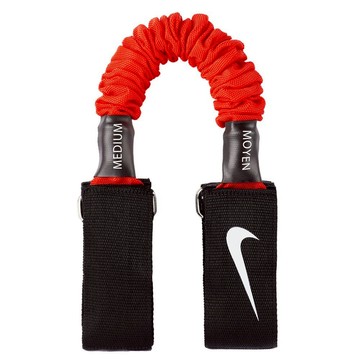【NIKE耐吉】MEDIUM橫向抗阻彈力繩 紅色重量訓練拉繩 拉力帶 多功能專業健身工具器材 TRX核心肌群 深蹲瑜珈運動用品(N1006718663OS) 情人節禮物 情侶送禮 健身人交換禮物