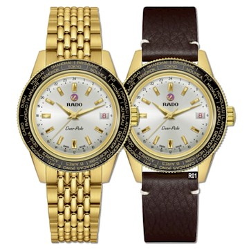 RADO 雷達表 限量1962套 庫克船長Over-Pole世界時區手上鍊機械錶39㎜ R01(R32193018)