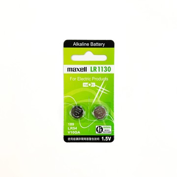[寶旺旺]maxell LR1130鈕扣型189/LR54鹼性電池(1.5V 鈕型電池 無鉛 無汞)【盒裝15卡】