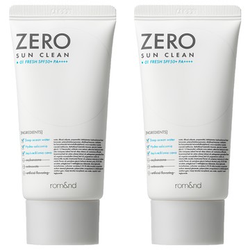 rom&nd 台灣公司貨 零觸感防曬乳 01 新鮮 SPF50+ PA++++  2個