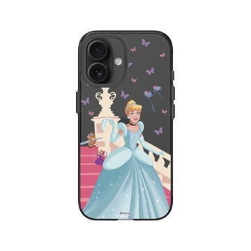 iPhone 16 Clear (相機按鈕) 酷墨灰 - 迪士尼-公主系列 Disney Princess - 迪士尼公主 - 灰姑娘