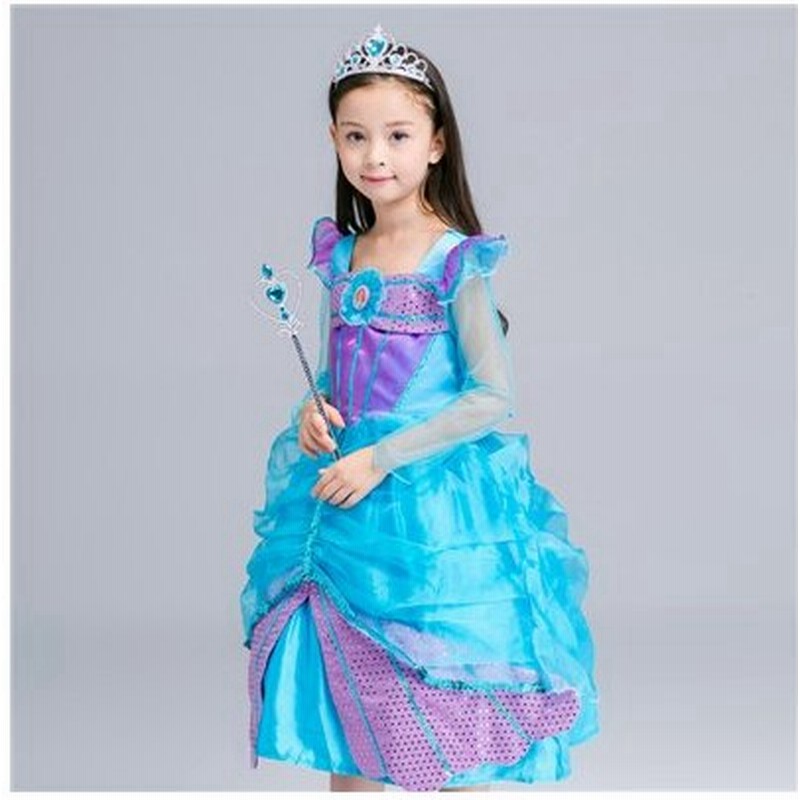 W23 ディズニープリンセス キッズ アリエル ワンピース なりきりワンピース プリンセスドレス 子どもドレス プリンセス キッズドレス 女の子 通販 Lineポイント最大0 5 Get Lineショッピング