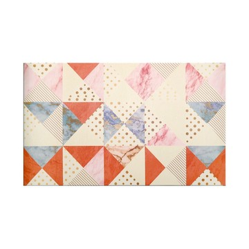 Caldo 卡朵生活 PVC防水防油廚房地墊  75 x 45cm  幾何三角  1片