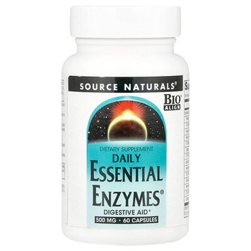Source Naturals, 日常 Essential Enzymes®，500 毫克，60 粒膠囊