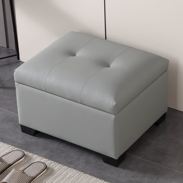 網紅貓爪皮客廳腳踏通用型門口可坐收納儲物凳臥室床尾凳 m8071