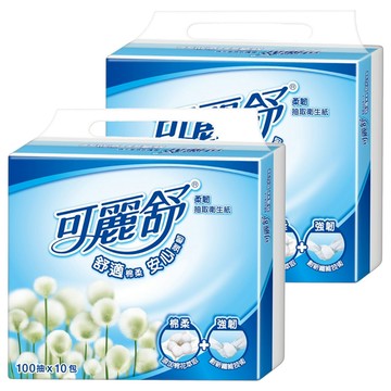 Scott 可麗舒 柔韌抽取式衛生紙  10包  2袋