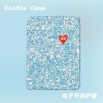 可愛小紅心適用kindle7代電子書保護套kpw123軟殼958防摔帶休眠