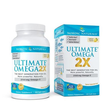 Ultimate Omega 2X Lemon 60 Softgels by Nordic Naturals