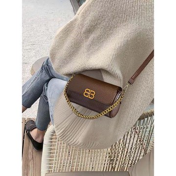 真皮超火小包包女式2025新款夏季單肩鏈條包女枕頭包高級感斜挎包