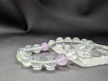 彩螢石 11mm 手串 手鍊 天然水晶 水晶