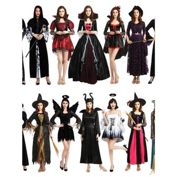 萬圣節服裝成人女巫服裝吸血鬼僵尸巫婆衣服cos性感鬼新娘連衣裙