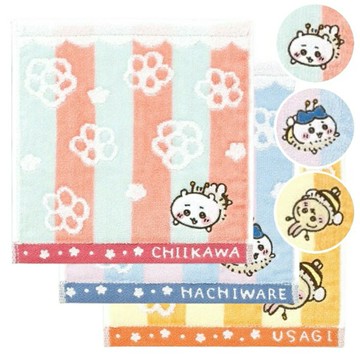 【全館95折】吉伊卡哇 高質感 小方巾 毛巾 洗臉巾 擦手巾 口水巾 小八貓 吉伊 烏薩奇 日本正版 該該貝比日本精品