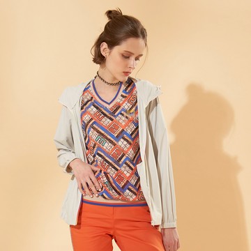 CLL巧玲瓏 彩色拉鍊連帽外套 7477921