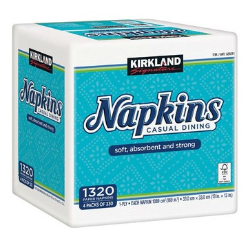 【現貨】Kirkland Signature 科克蘭 餐巾紙 330張 X 4小包