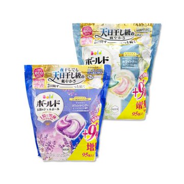 (2袋190顆任選超值組)日本P&G-Bold強洗淨4合1消臭柔軟香氛洗衣凝膠球95顆/袋(期間限定增量版洗衣膠囊,洗衣球補充包,1粒究極不挑機型)