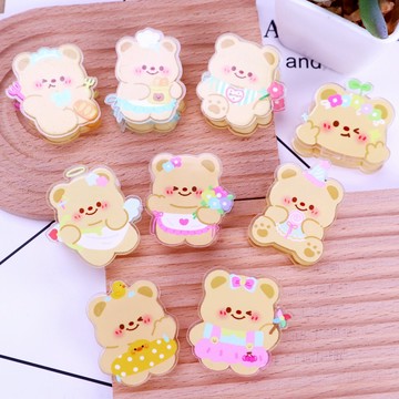 {現貨.快速出貨} E106 可愛造型封口夾.便籤夾.食物夾.PP夾.書籤(2入)