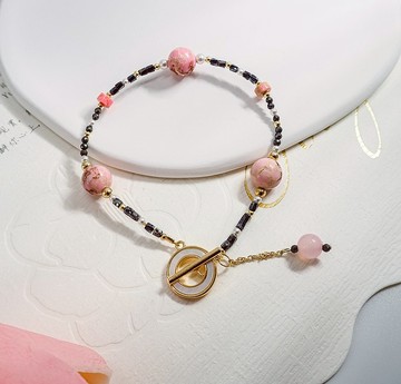 【全館清倉最高折800】粉黑風暴 礦石OT扣手環 粉帝皇石/摩根/