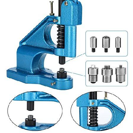 BTSHUB Dies Hand Press Grommet Machine (#0#2#4) with 1500 pcs Grommets, Eyelet Hole Tool